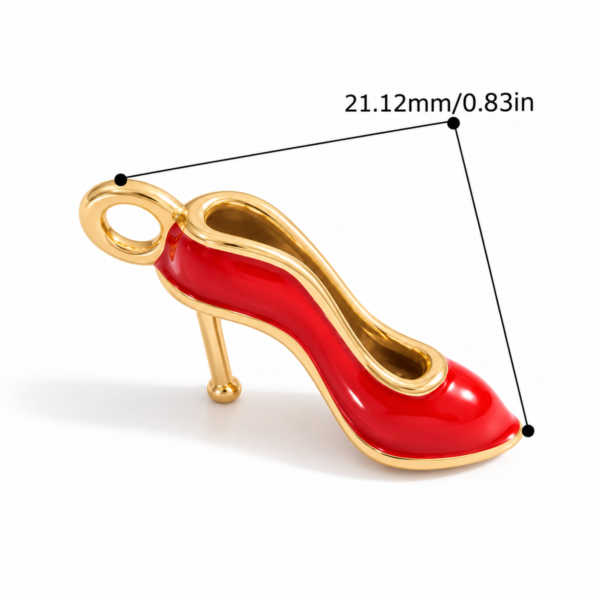Red Stiletto Charm