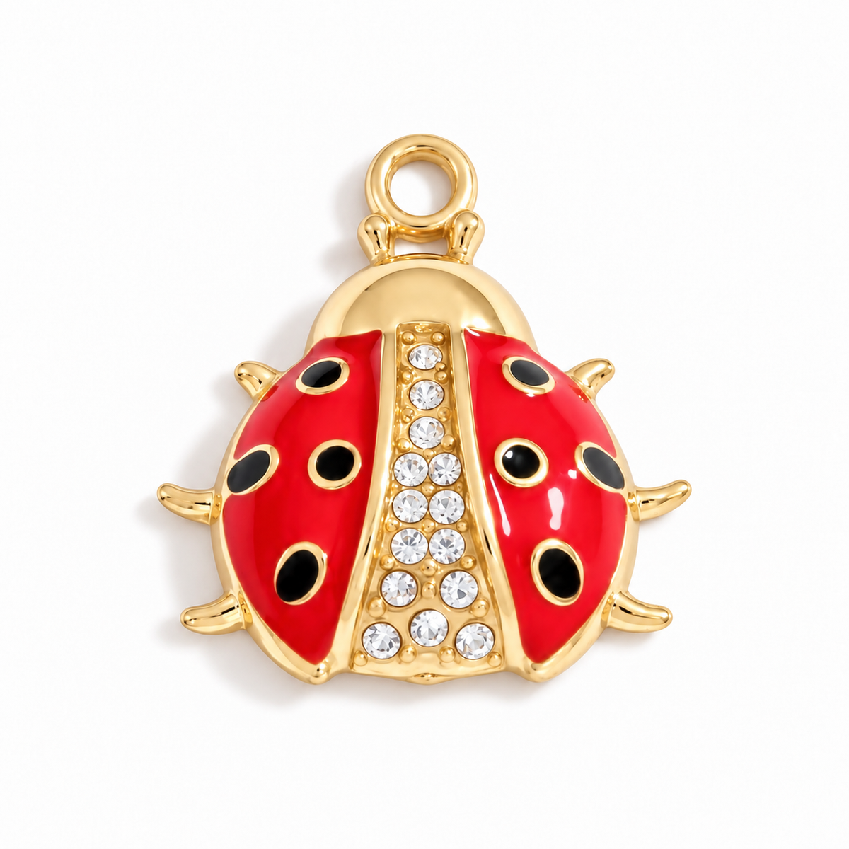 Ladybird Crystal Charm