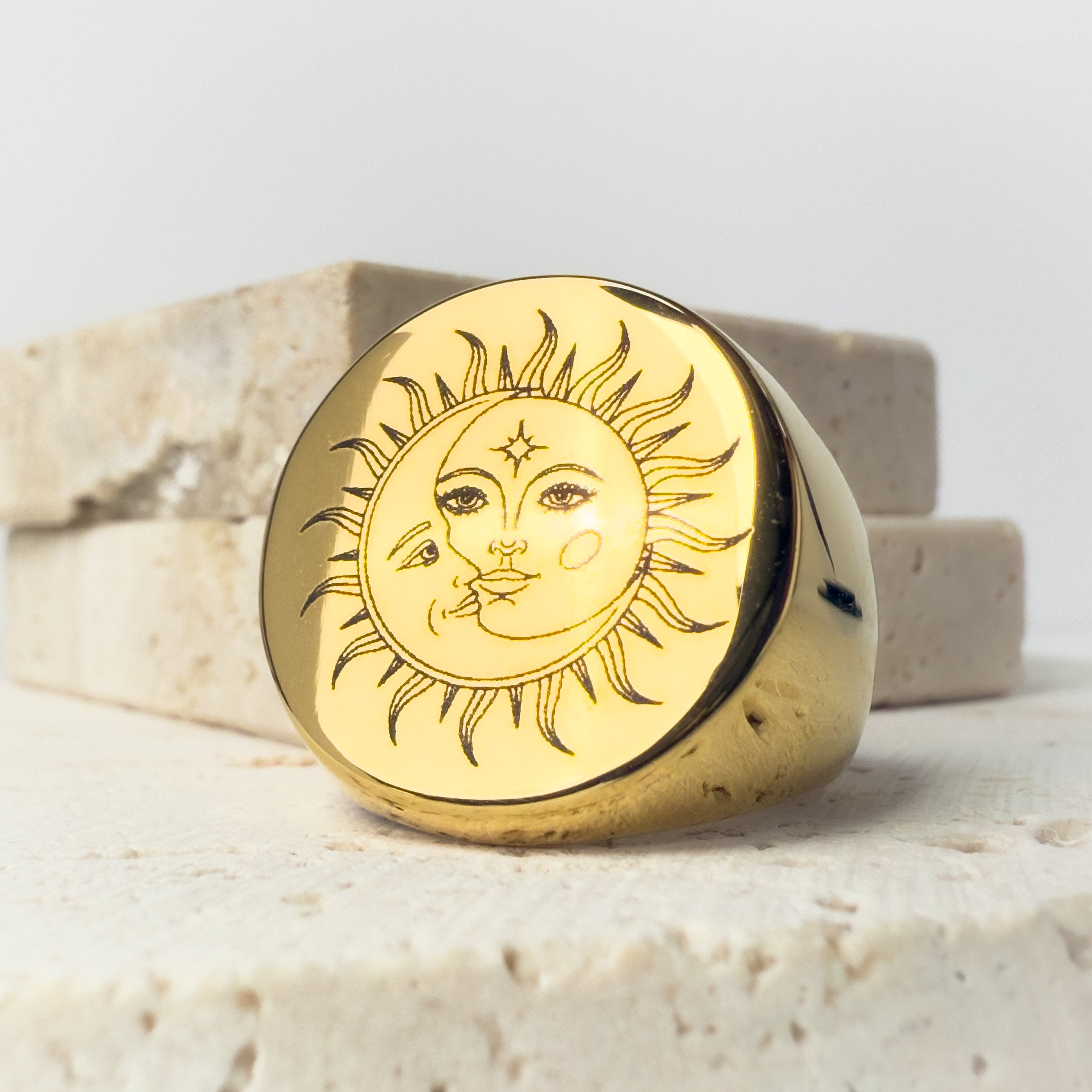 Sun and Moon Celestial Signet Ring - "LIMITED EDITION"