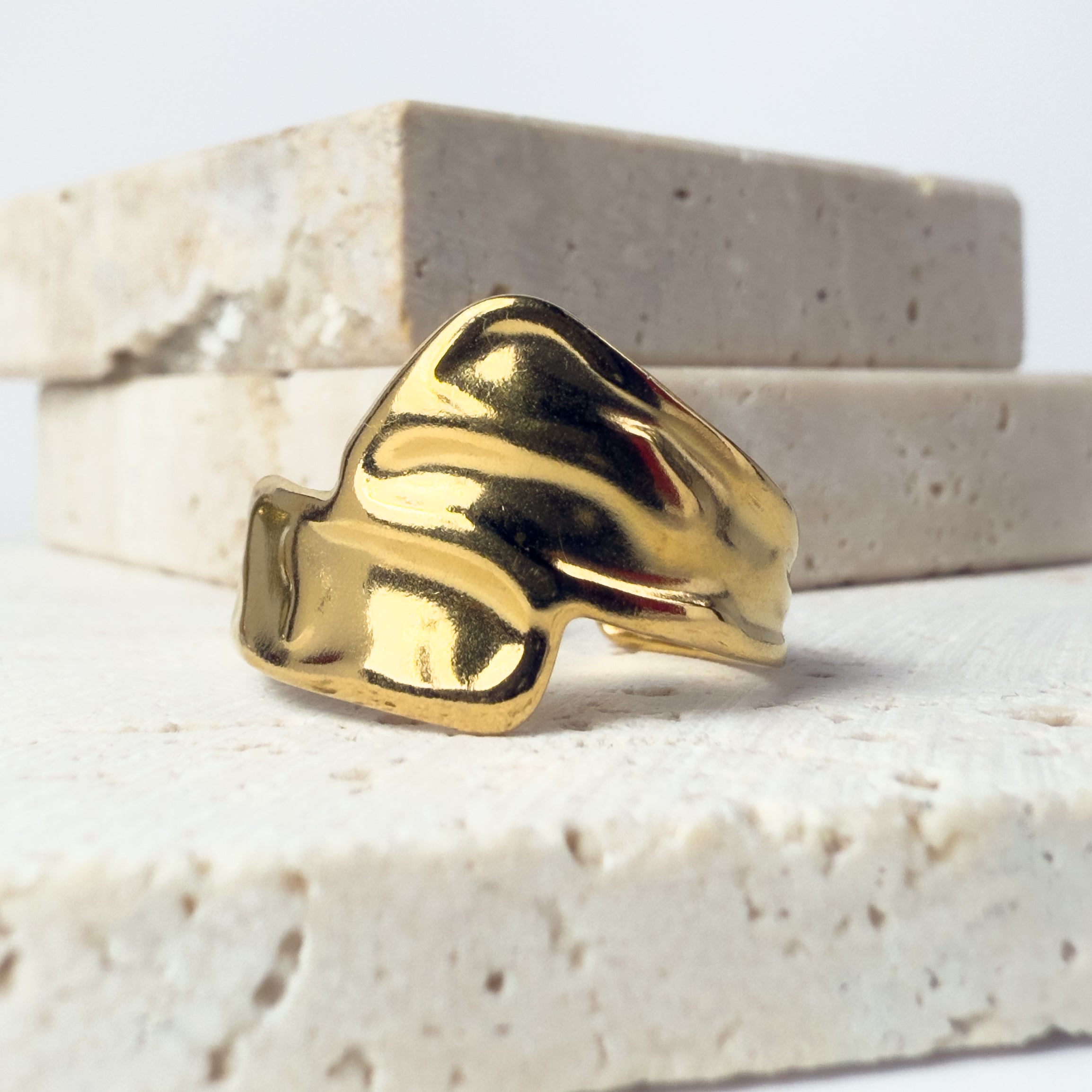 Gold Wave Ring