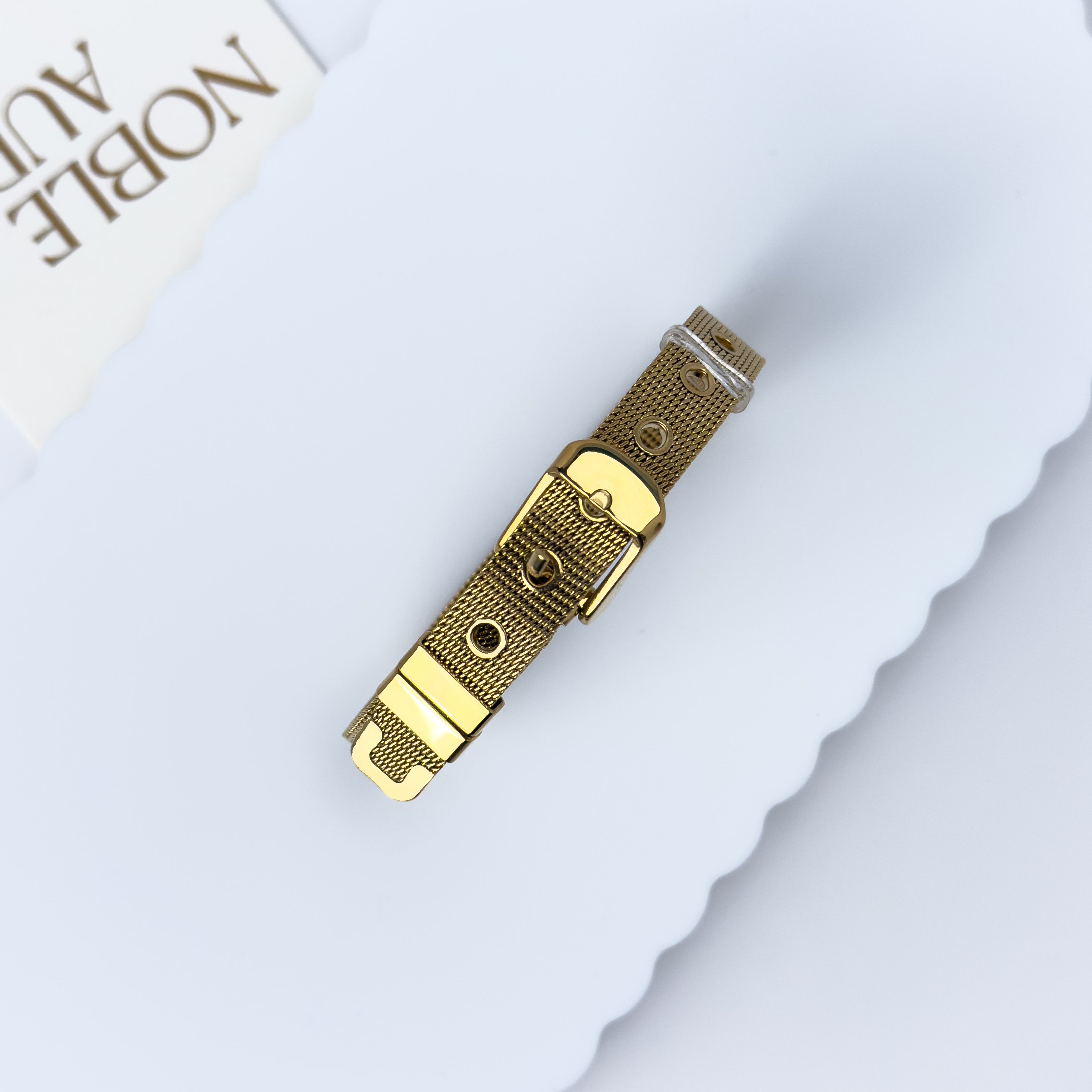 Gold Mesh Belt Bracelet