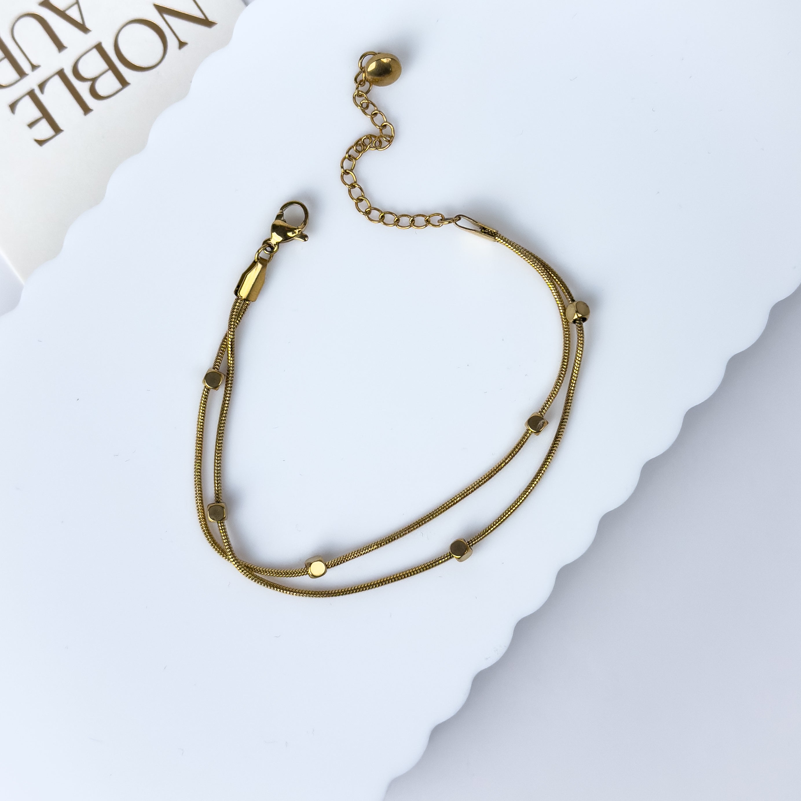Minimalist Gold Snake Chain Bracelet