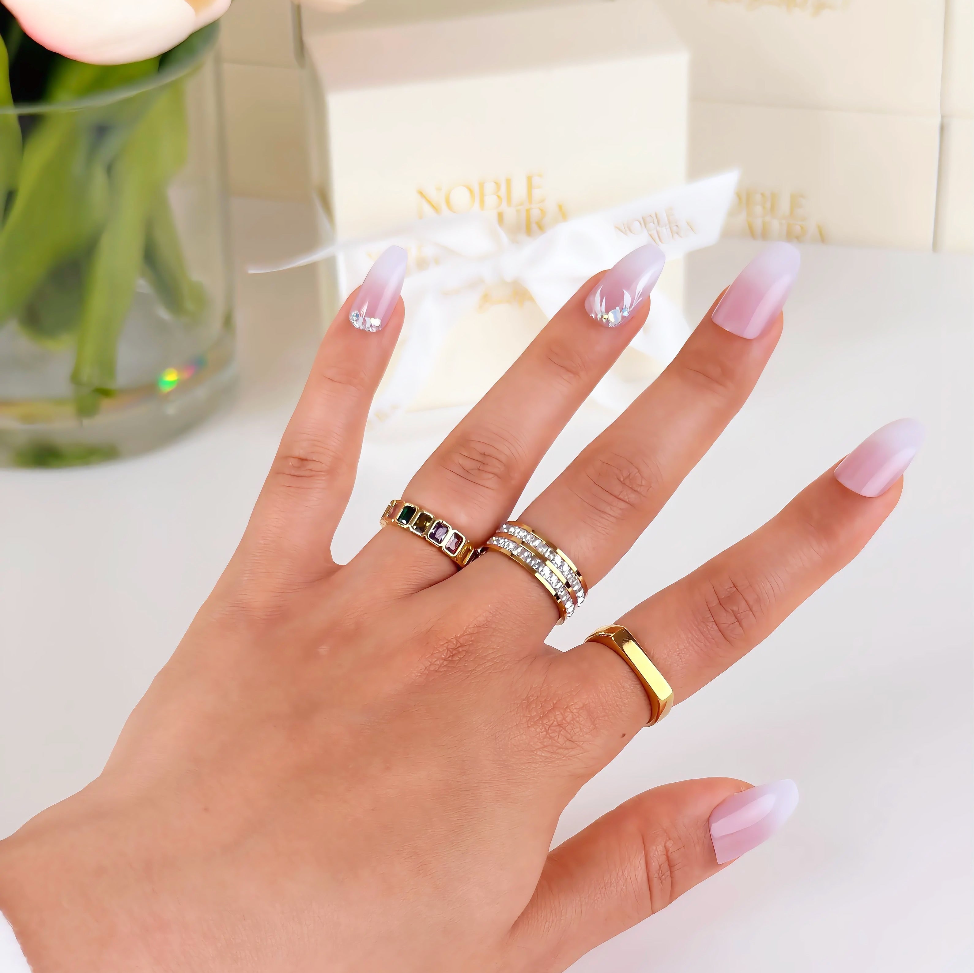 Infinity Crystal Ring