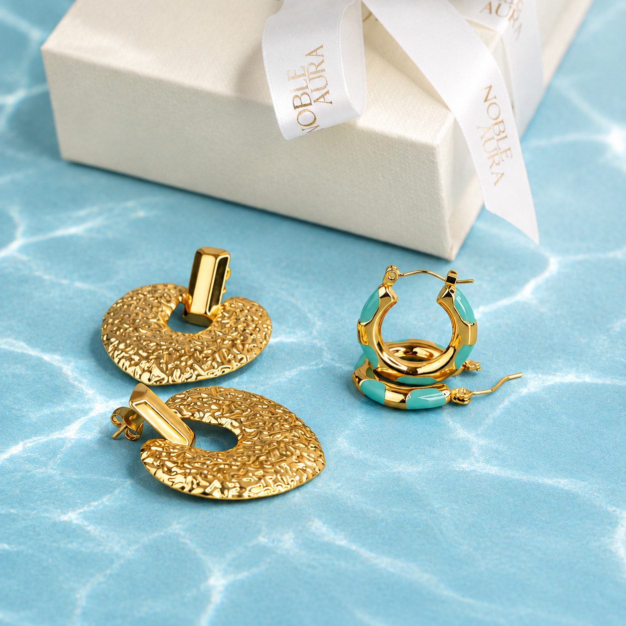 Gold & Statement Earrings UK by Noble Aura Jewellery ondon