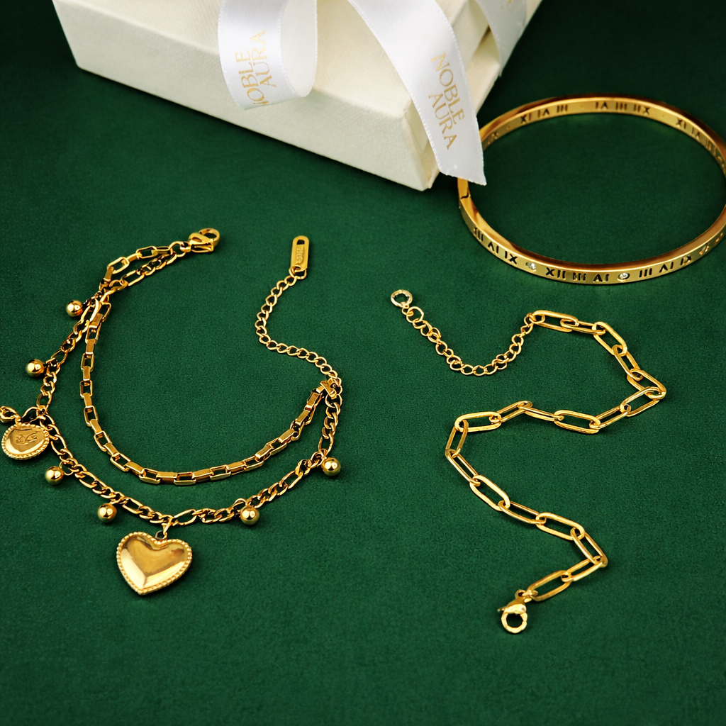 Gold & Statement Bracelets UK by Noble Aura Jewellery London