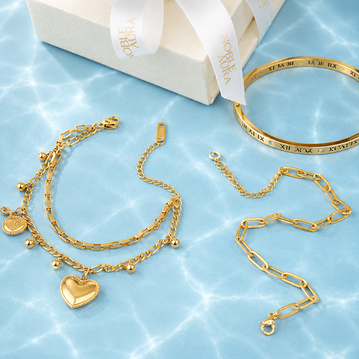 Gold & Statement Bracelets UK by Noble Aura Jewellery London