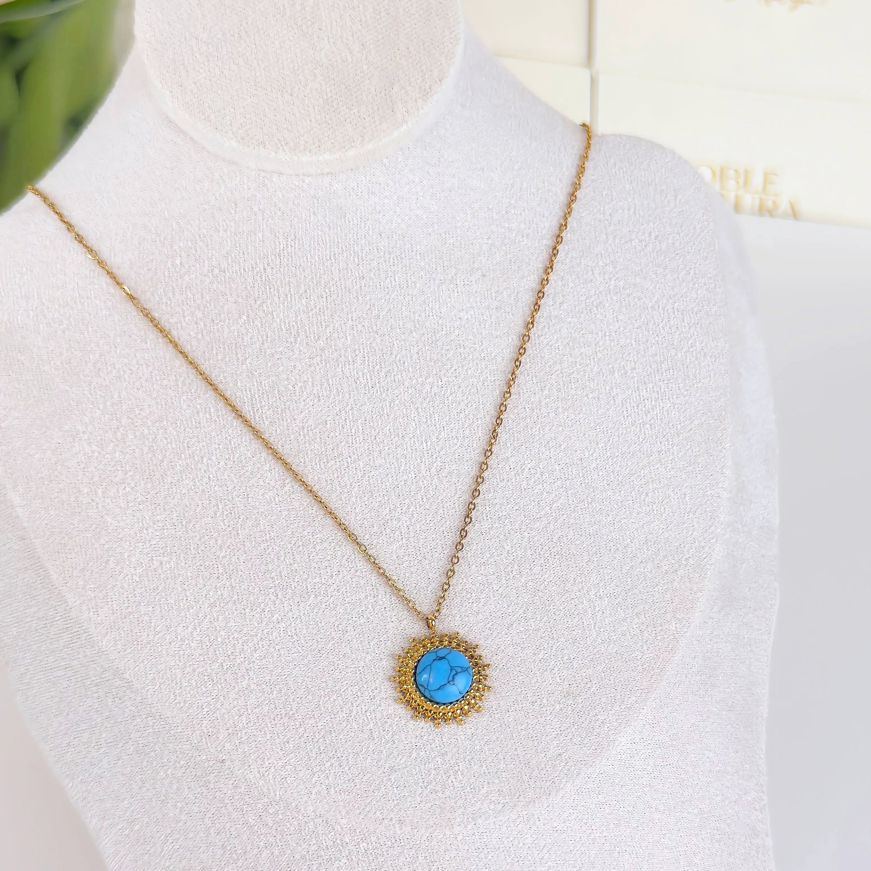 Sunburst Turquoise Necklace