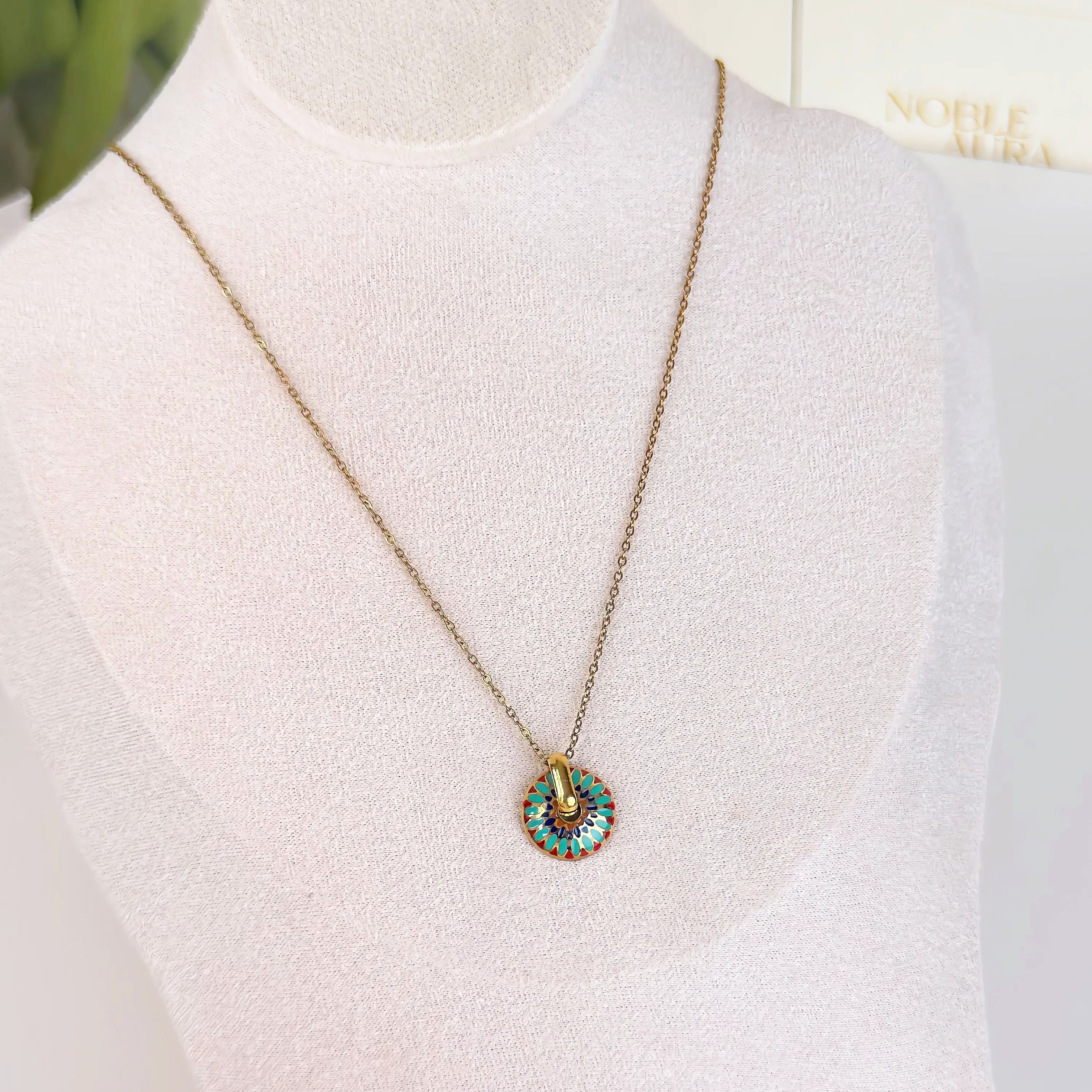 Gold Mandala Necklace