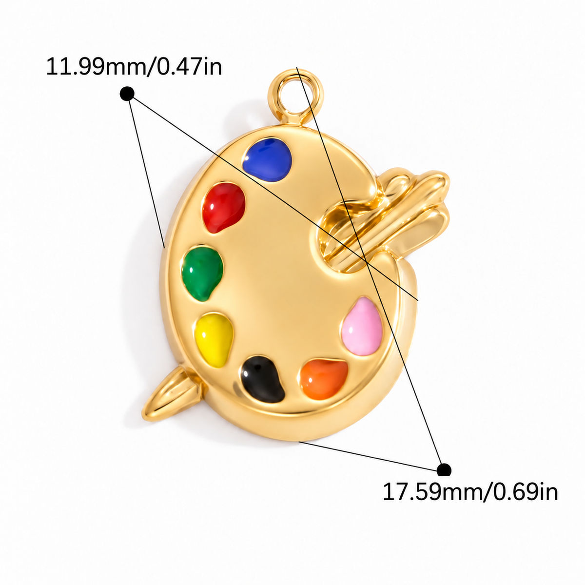 Artist Palette Charm