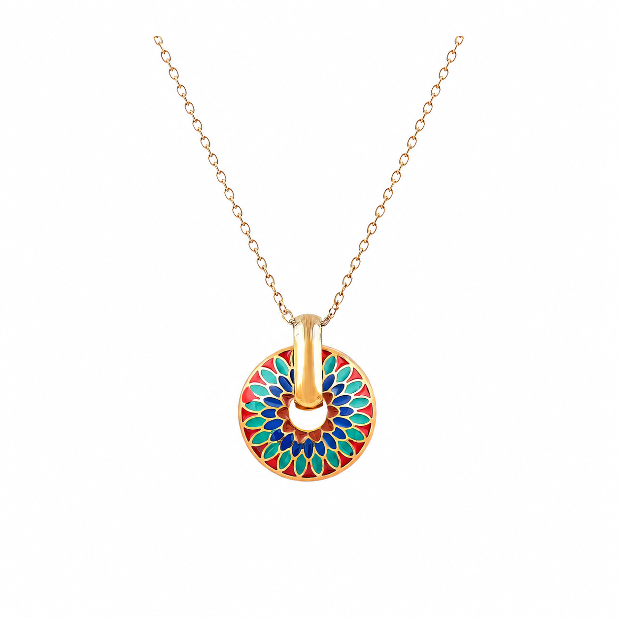 Gold Mandala Necklace