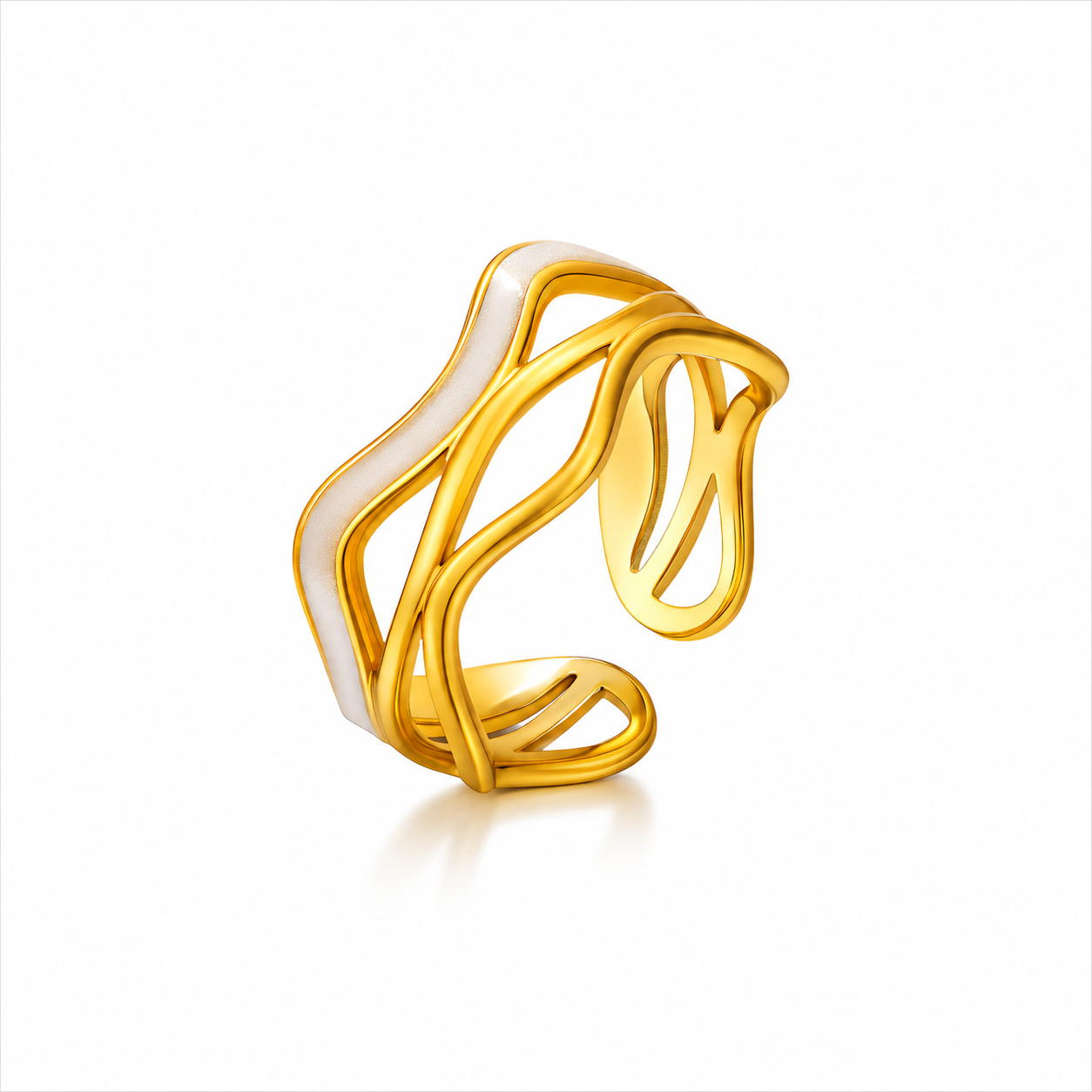 Gold Wave Ring