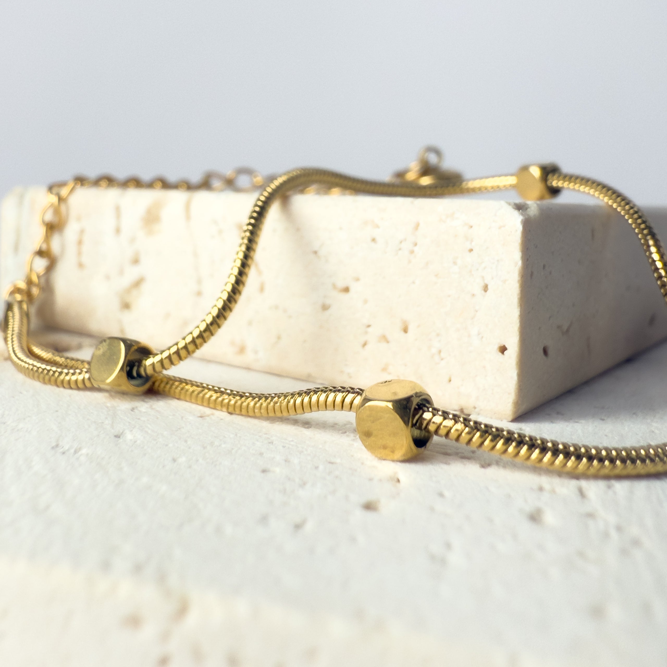 Minimalist Gold Snake Chain Bracelet