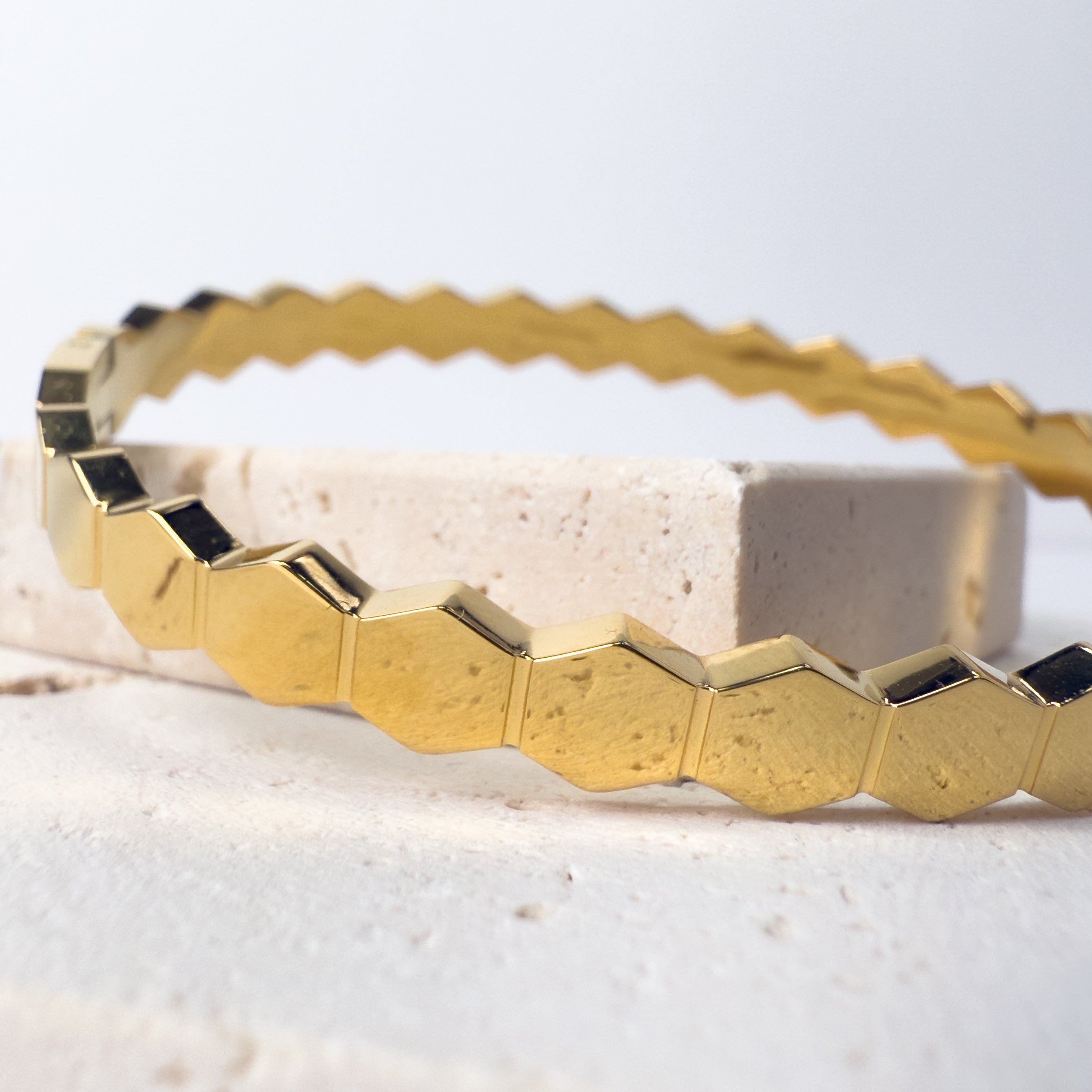 Hexagon Link Bangle