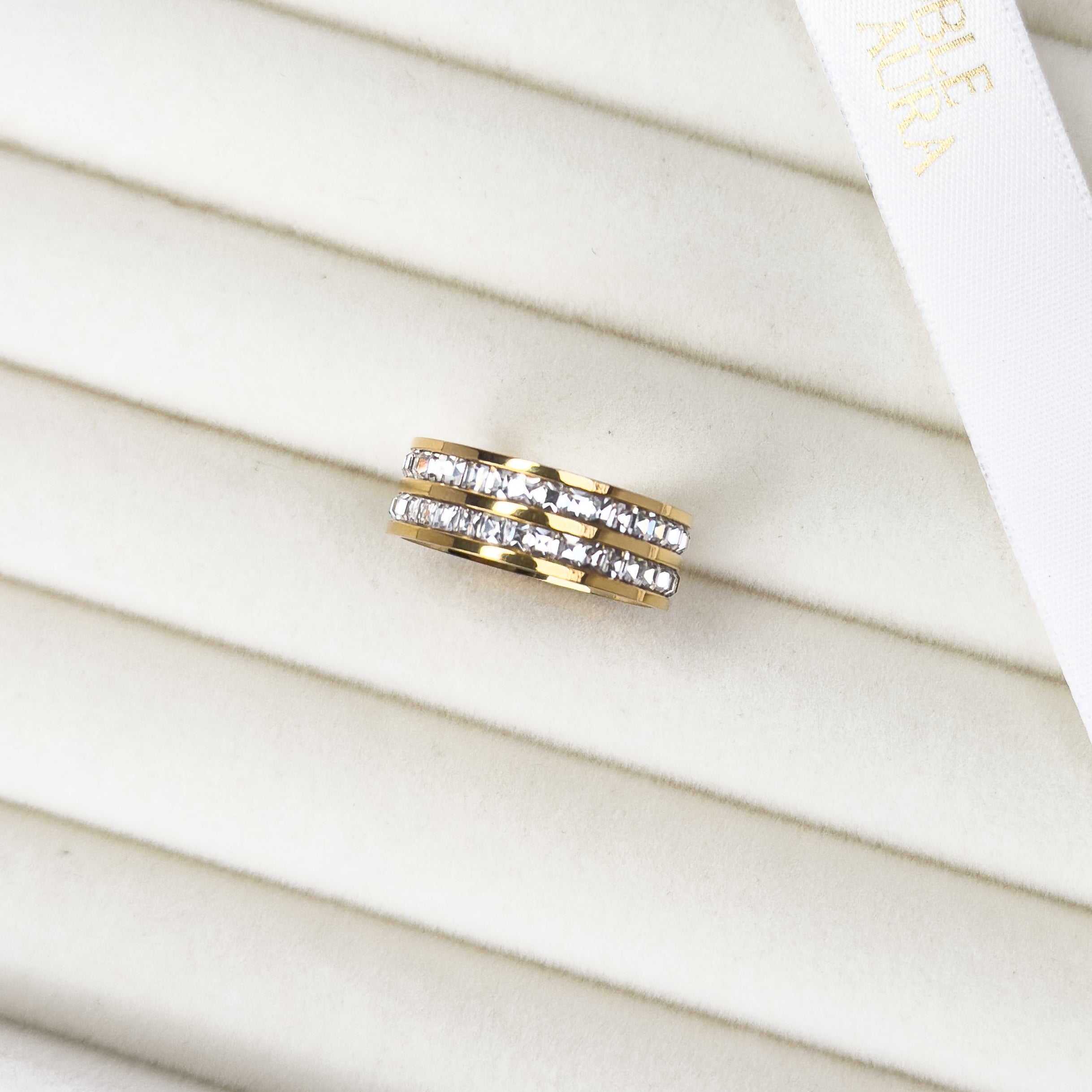 Gold Eternity Double Band Ring
