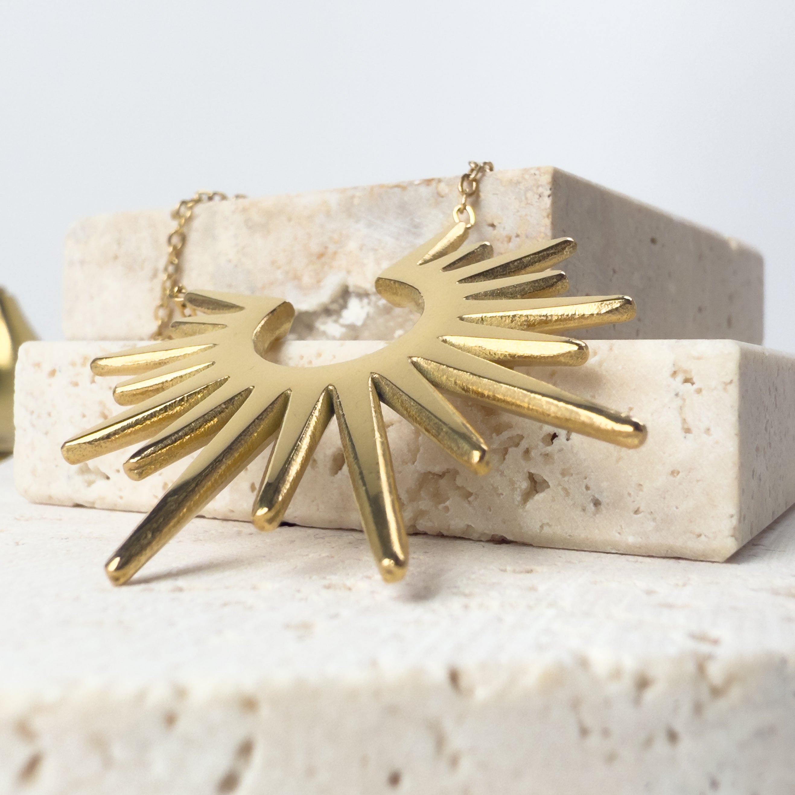 Gold Sunburst Necklace