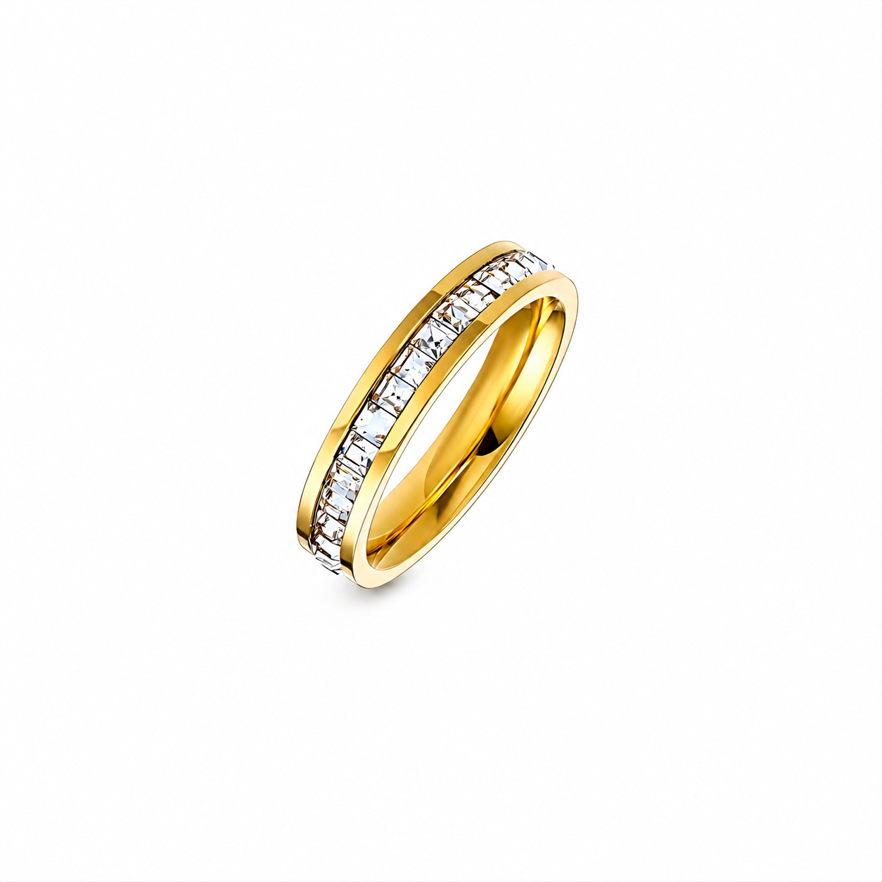 Eternity Ring Waterproof Tarnish-Free Gold Ring