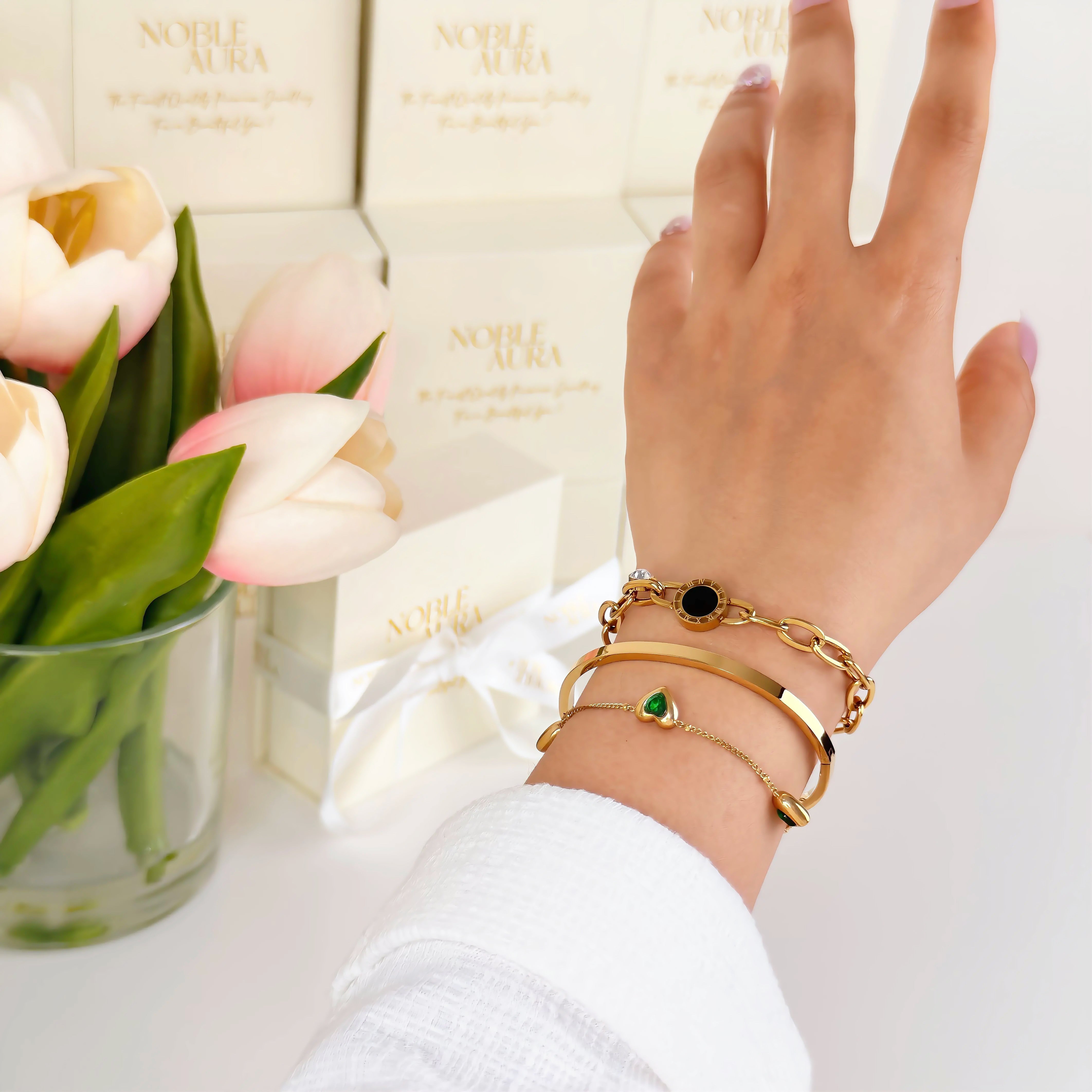 Green Heart Bracelet